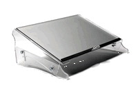 zur Produktbeschreibung Dokumentenhalter FlexDesk Dokumentenhalter mit verschiebbarer Pultplatte, kann dadurch auch als Lese- und Schreibpult dienen.